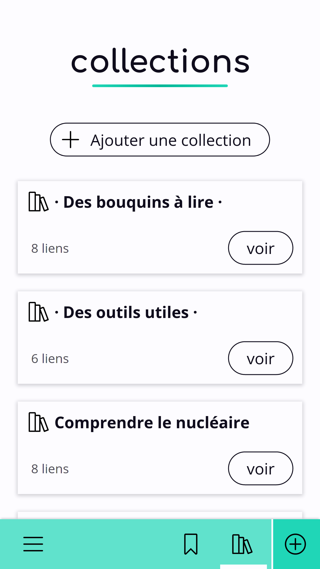 Une capture d’écran de flusio sur mobile